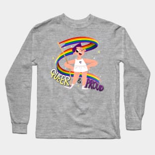 Queer & Proud - Asex heart Long Sleeve T-Shirt